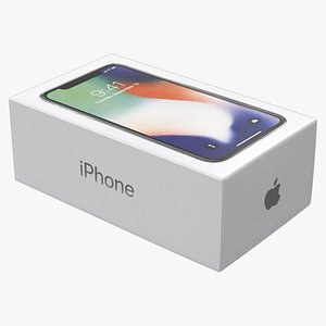 3D iphone x box model