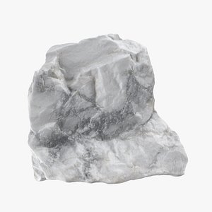 3D White Turquoise 03 - Raw Scan model