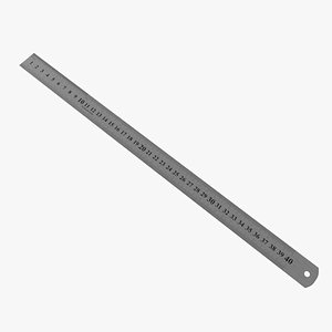 3D ruler steel