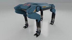 3D Sci-Fi Robotic Beast - Low poly - Game Ready - PBR