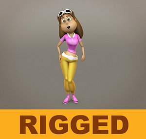 Cartoon Woman Lightwave Models for Download | TurboSquid