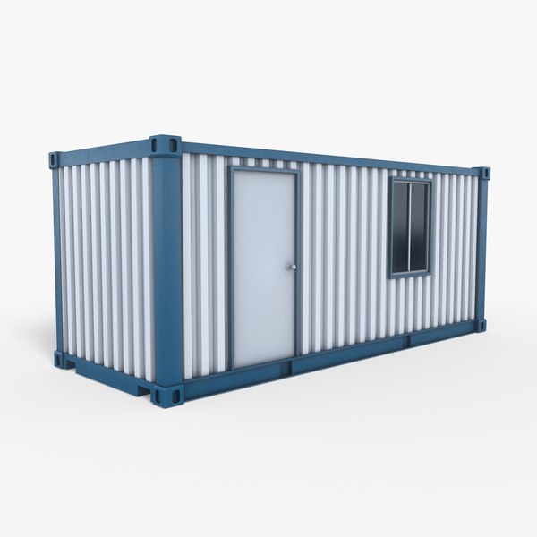 3D Office Container Game Ready model