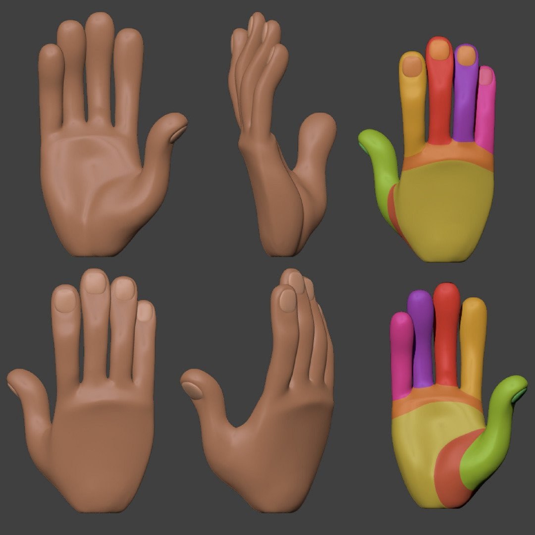 3D Hand Pack StyLized - TurboSquid 1879086