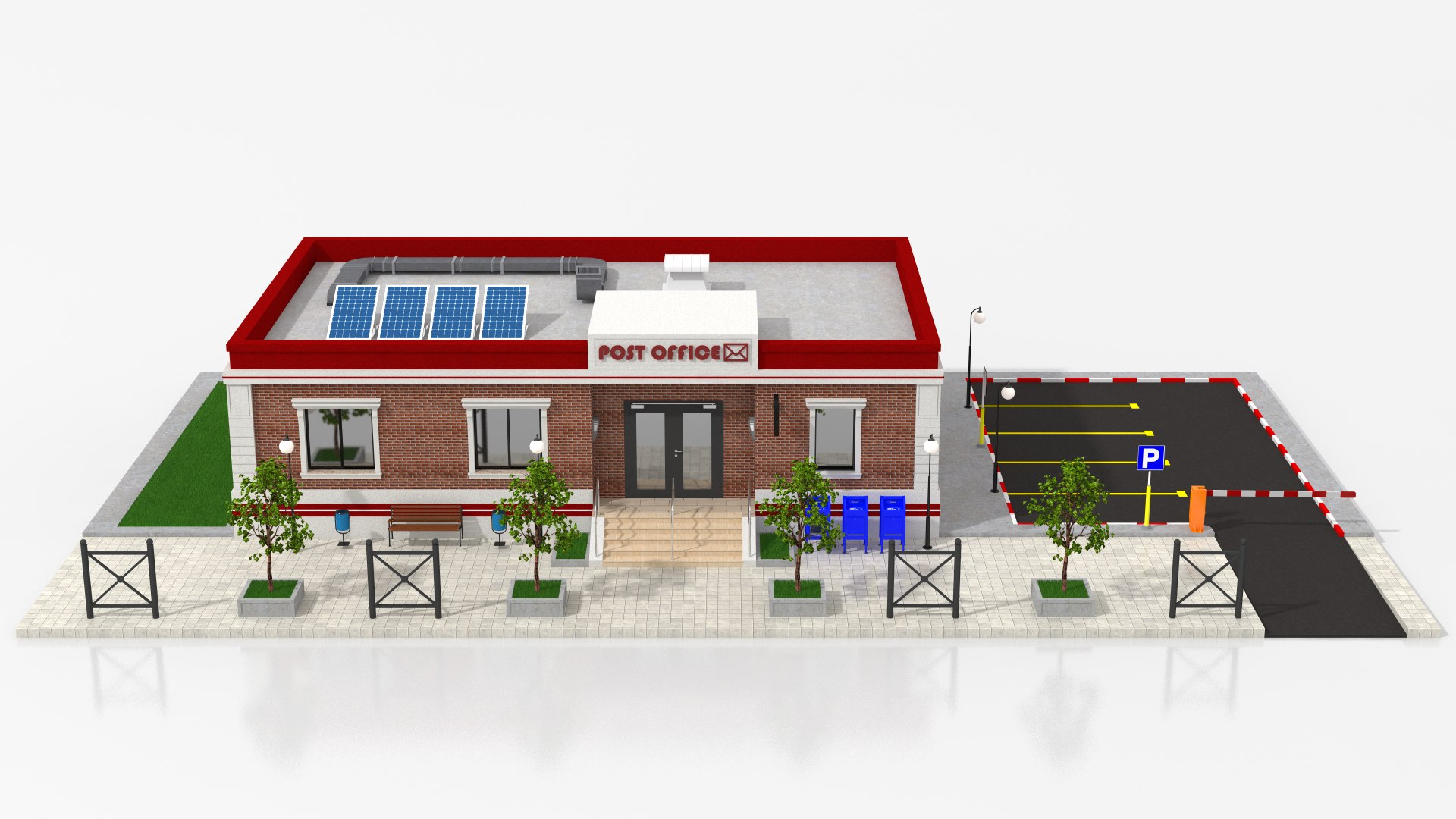 Post Office 3D model - TurboSquid 1885483