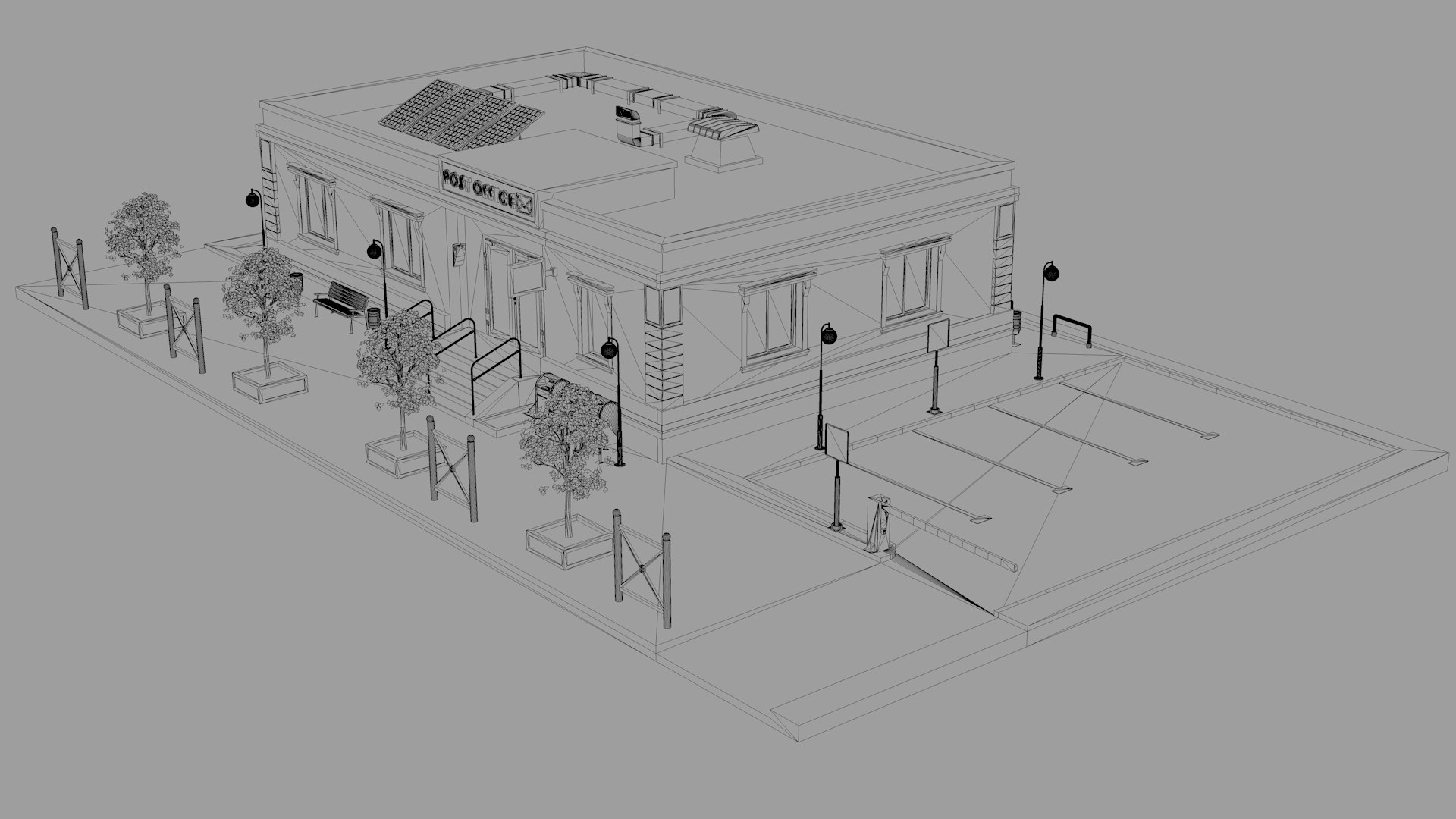 Post Office 3D model - TurboSquid 1885483