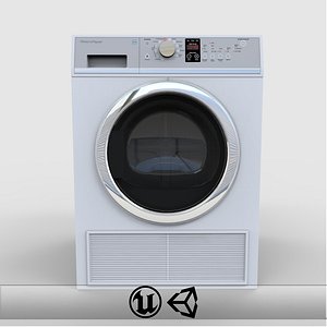 3d model dryer engine unreal