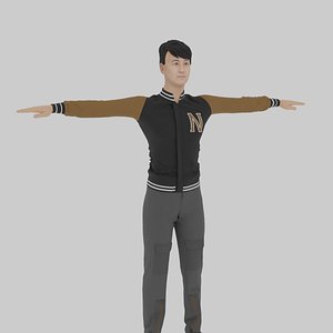 Varsity Man 3D model