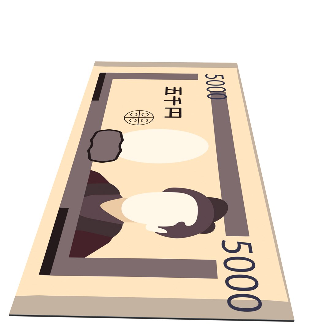 3D 5000 Currency Note Model - TurboSquid 2088993