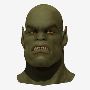 free orc head 3d model