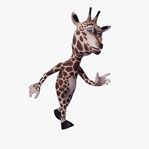 Toon Humanoid Giraffe 3D