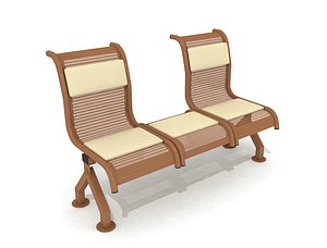 3D outdoor bench
