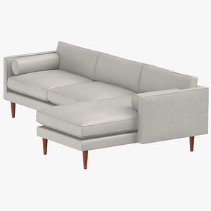3D modern sectional modular sofa