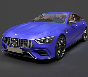 Mercedes AMG GT63 V8 Biturbo Coupe - Hyper-Detailed 3D Vehicle Asset model