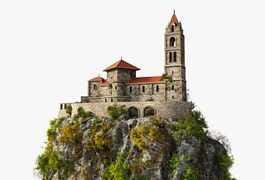 Church Saint Michel d Aiguilhe 3D model