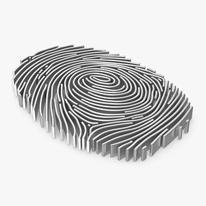 3D Fingerprint Icon
