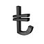 Türkische Lira Symbol Rot