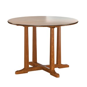 3D ARTS CRAFTS ELM OAK OCCASIONAL TABLE