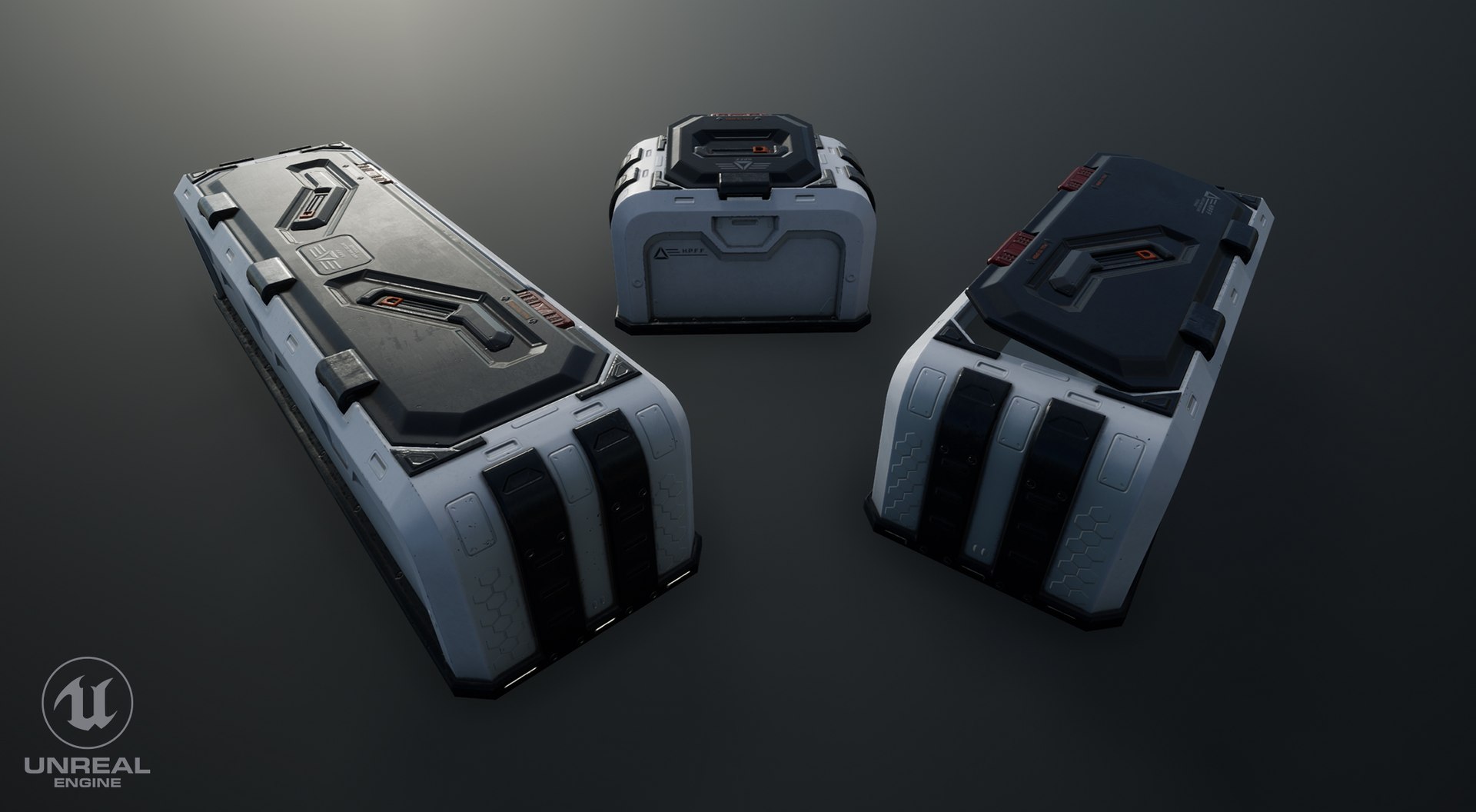 Sci-Fi Chests Set Low-poly 3D model https://p.turbosquid.com/ts-thumb/rM/WThigw/I6/unreal3/jpg/1637825937/1920x1080/fit_q87/f91a2e21dee5a99317c7c85d8d58c07adda4f0cd/unreal3.jpg