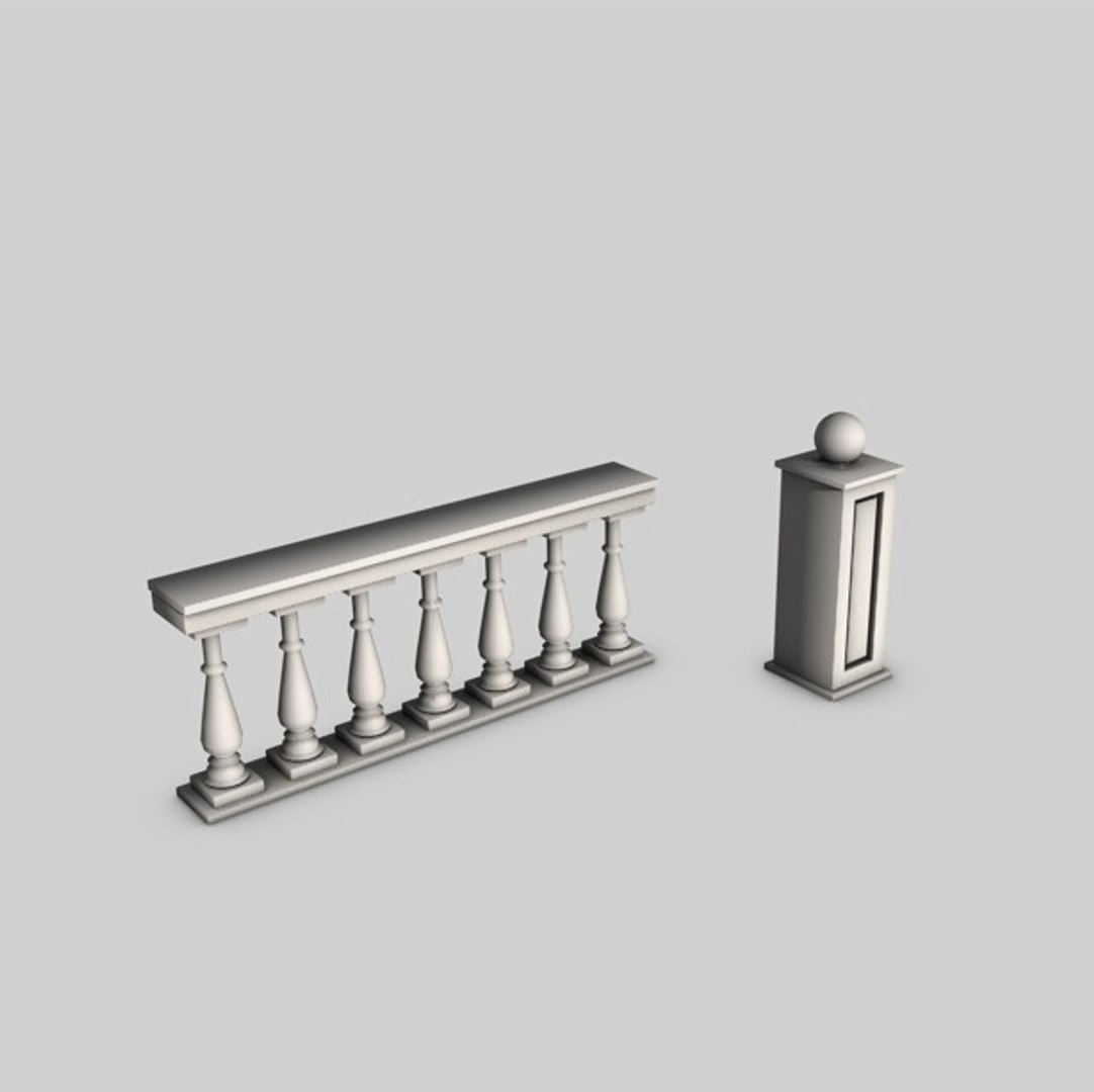 3d Model Railing Module