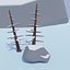 3D model pack winter forest