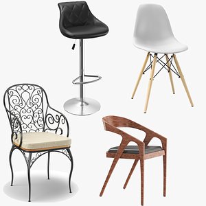 seating chair stool 3D