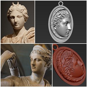3D pendant diana printing model