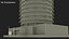 Helical Office Tower with Spire White