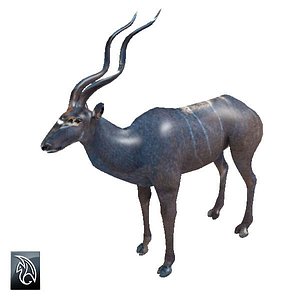 3d model kudu antelope