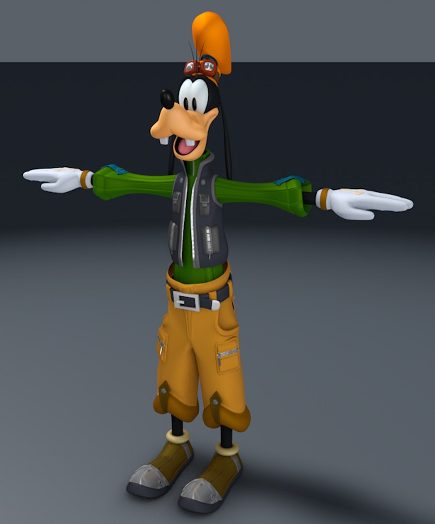 3d Goofy Kingdom Hearts