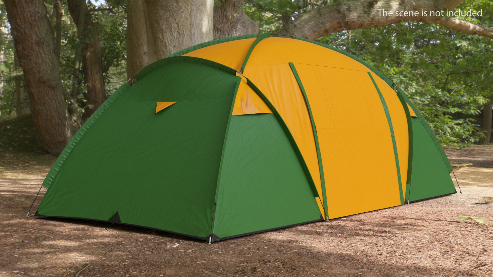 Outdoor Camping Tent Closed 3D model preview