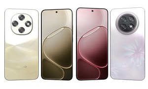 3D OPPO F31 Pro 5G Desert Gold And OPPO F31 Pro Plus 5G Festival Pink model
