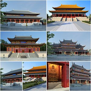 3D Chinese Temple Collection 01