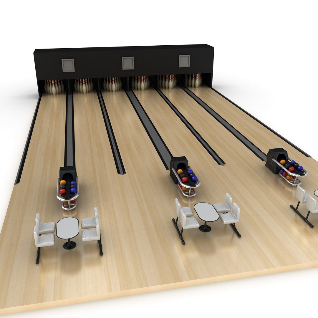 Bowling Lane 3D Model - TurboSquid 1992325