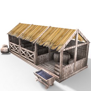 medieval Wooden Stable