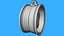 Portachiavi BORBET-WHEEL-RIM v2 - Modello stampabile in 3D