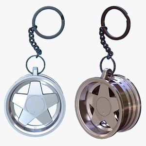 BORBET-WHEEL-RIM Keychain Keyring v2-3D Printable Model