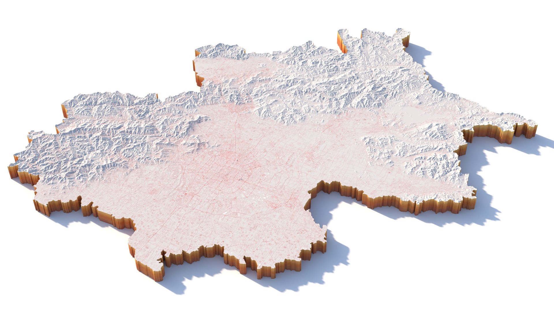 Beijing Terrain City 3D Model - TurboSquid 2420357