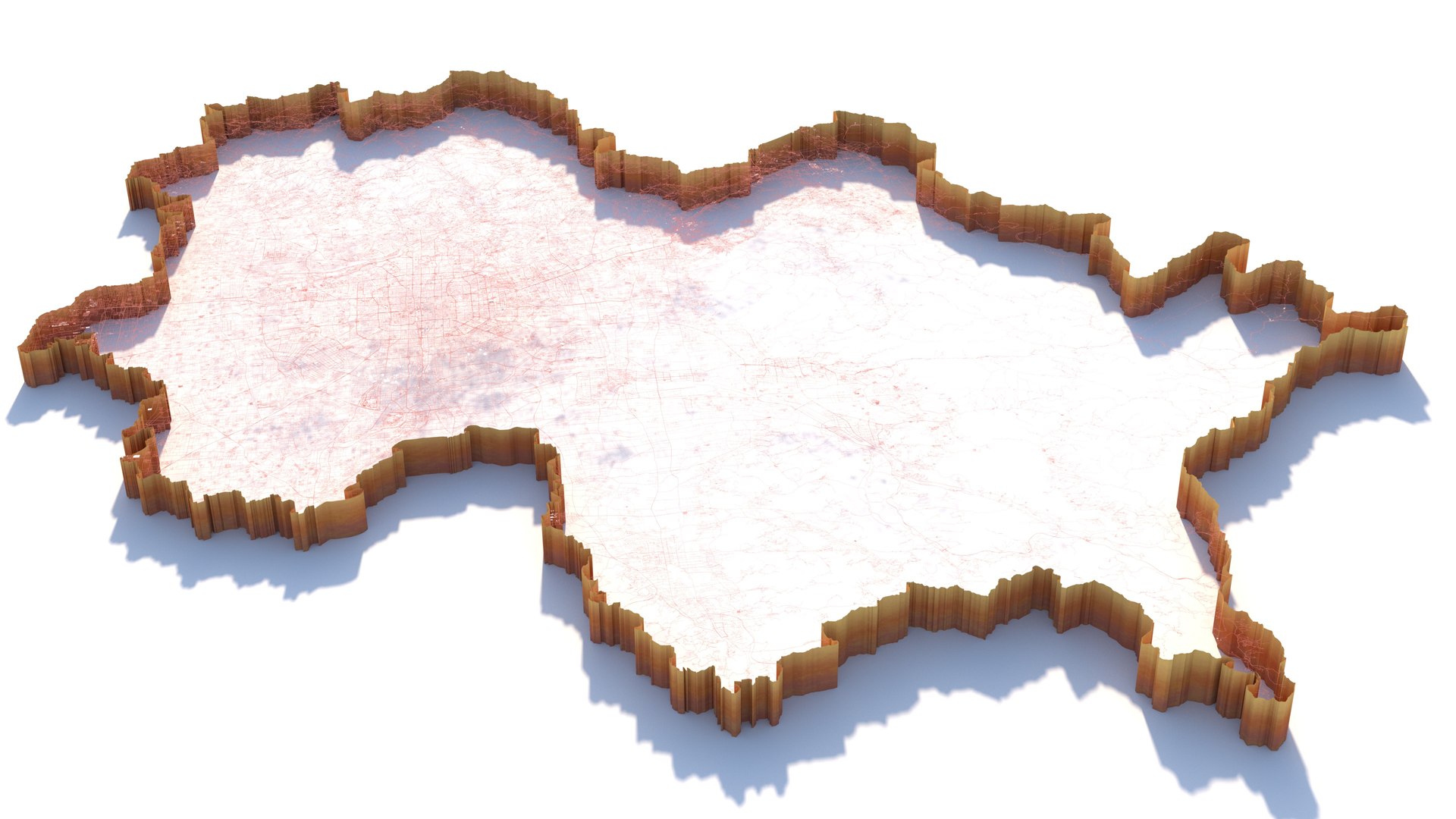 Beijing Terrain City 3D Model - TurboSquid 2420357