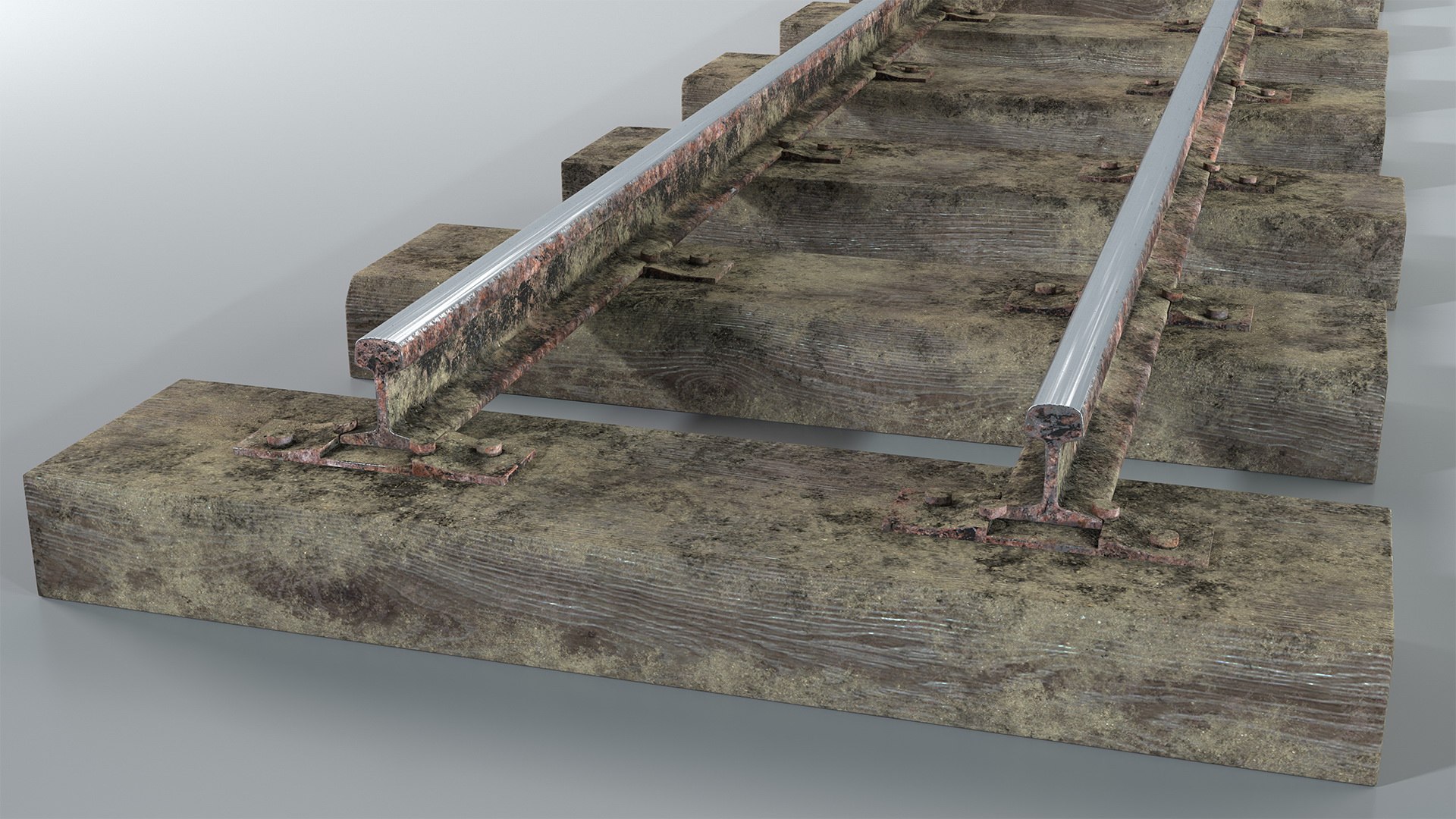 3D Mining Railway Section Rails Model - TurboSquid 1513480