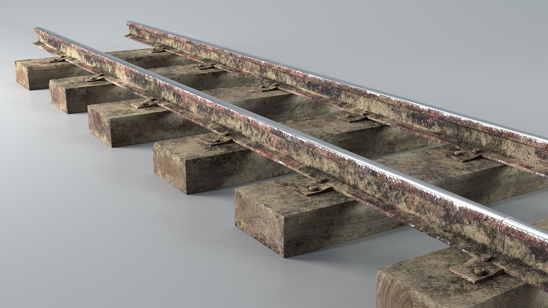 3D Mining Railway Section Rails Model - TurboSquid 1513480