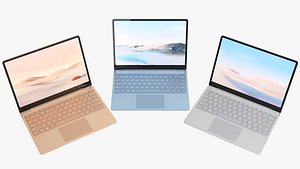 3D realistic microsoft surface laptop