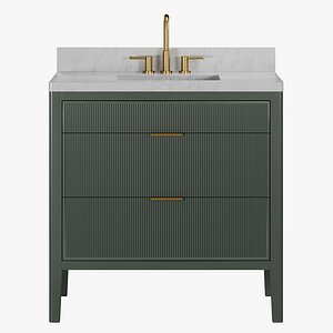 Modern Luxury Freestanding Bathroom Vanity 36 in 3D model