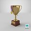 Trophy Cup With Gold Medal