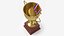 Trophy Cup With Gold Medal