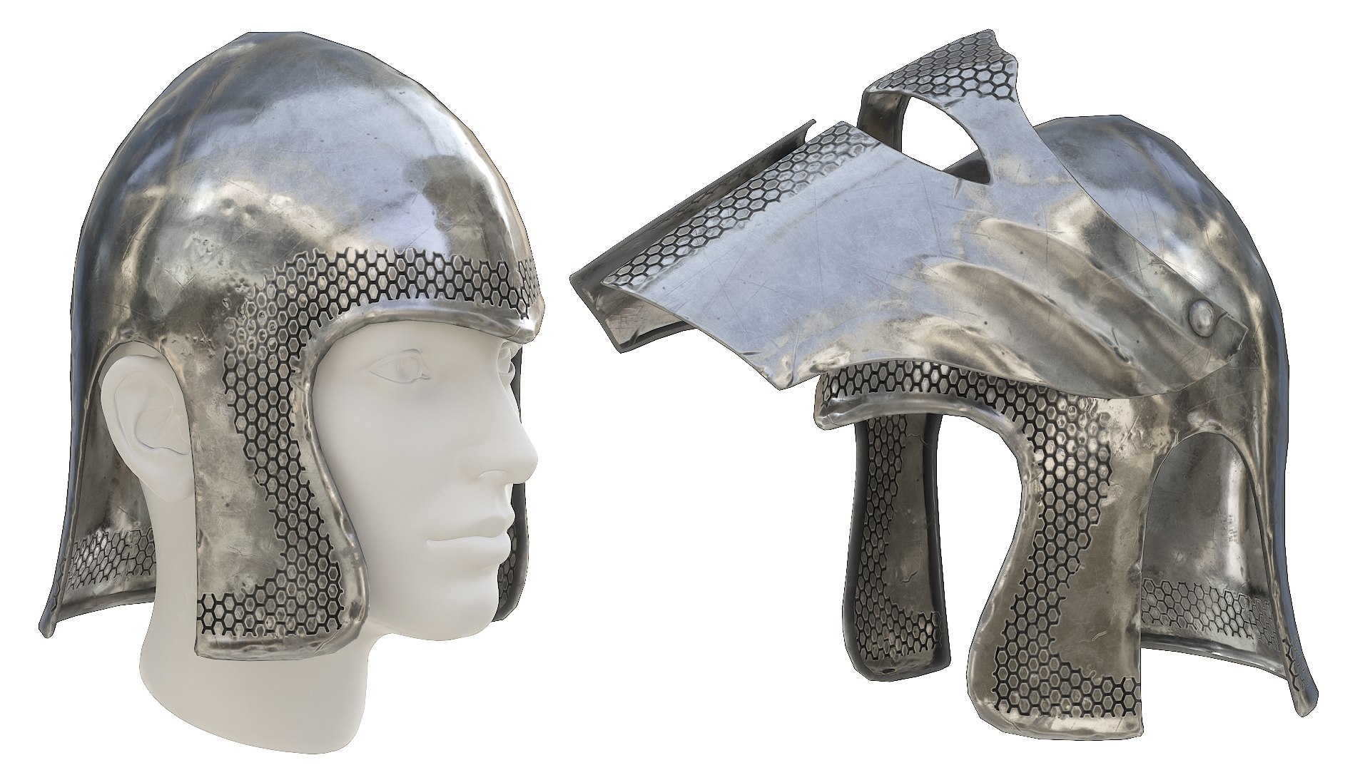3D Armor Barbuta Helmet https://p.turbosquid.com/ts-thumb/rN/517XJl/BM/p14/jpg/1634555117/1920x1080/fit_q87/b9d9dfe09fa31dc297f84d83666ea0fb93d3ddf6/p14.jpg