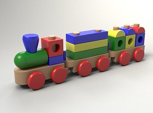Wood Train Toy
