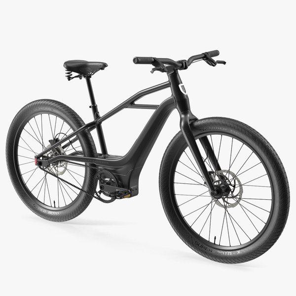 Electric Bike Harley Davidson Black 3D model