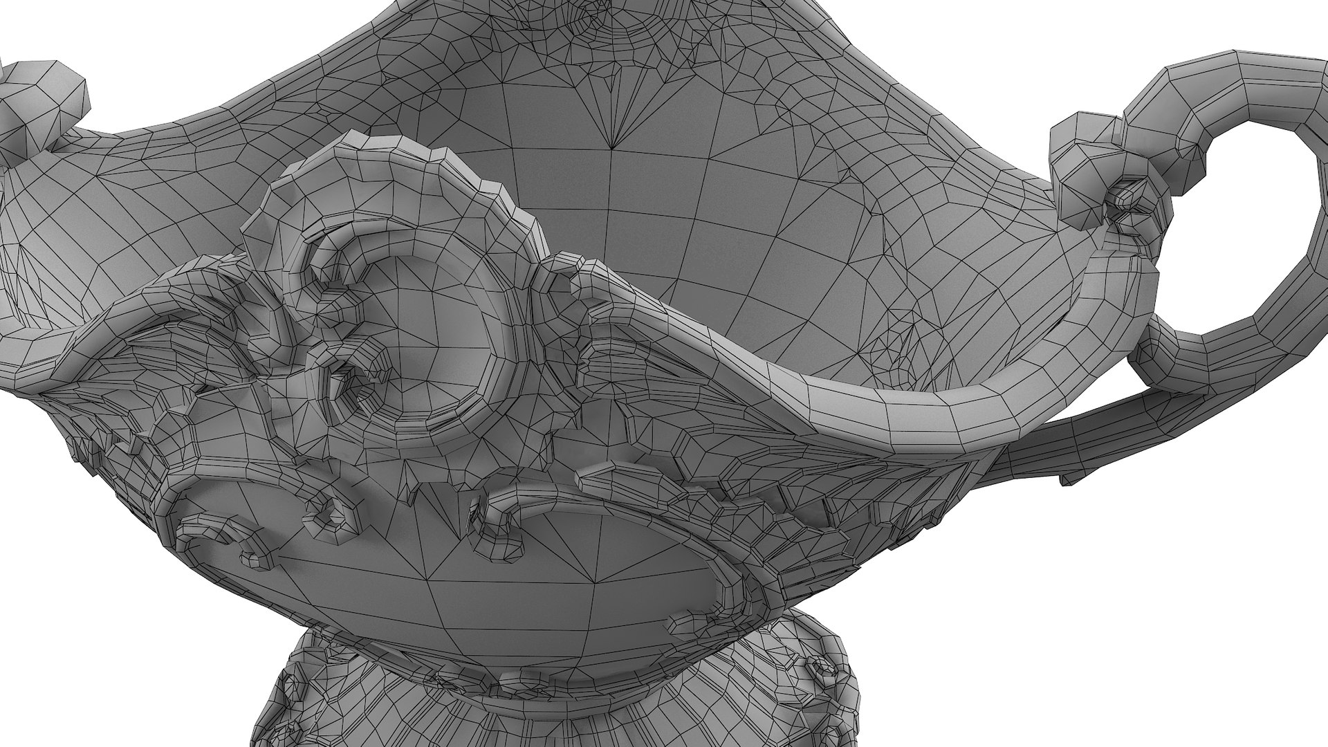 Golden Vase 5a Model TurboSquid 1811832