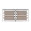 3D Metal and Wood Fence  Barrier Model for Gardens and Sidewalks