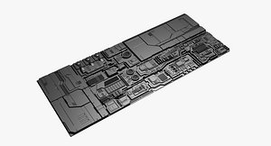 3D panels spaceships model